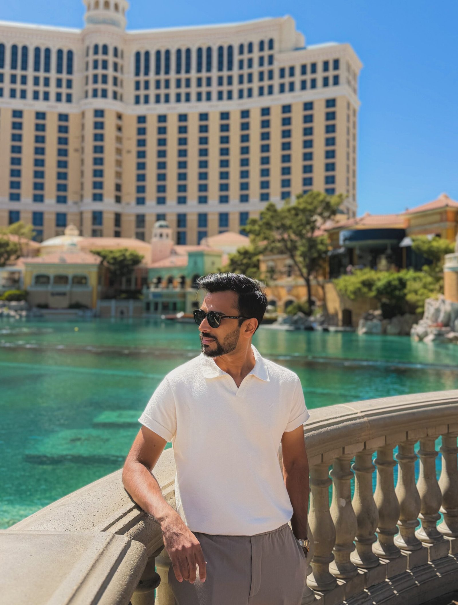 Taha Masood travelling in Las Vegas
